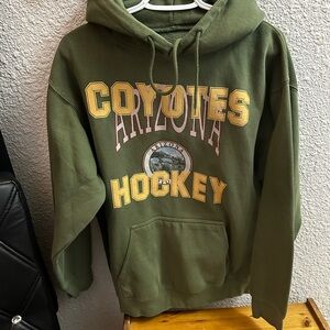 Own a Piece of NHL History - Green Arizona Coyotes Hockey Hoodie